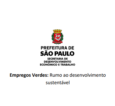 Capa de Empregos Verdes: Rumo ao desenvolvimento sustentável